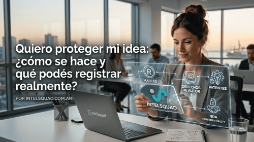 Quiero proteger mi idea - Guía legal para emprendedores por Intelsquad.com.ar