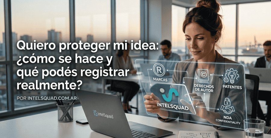Quiero proteger mi idea - Guía legal para emprendedores por Intelsquad.com.ar