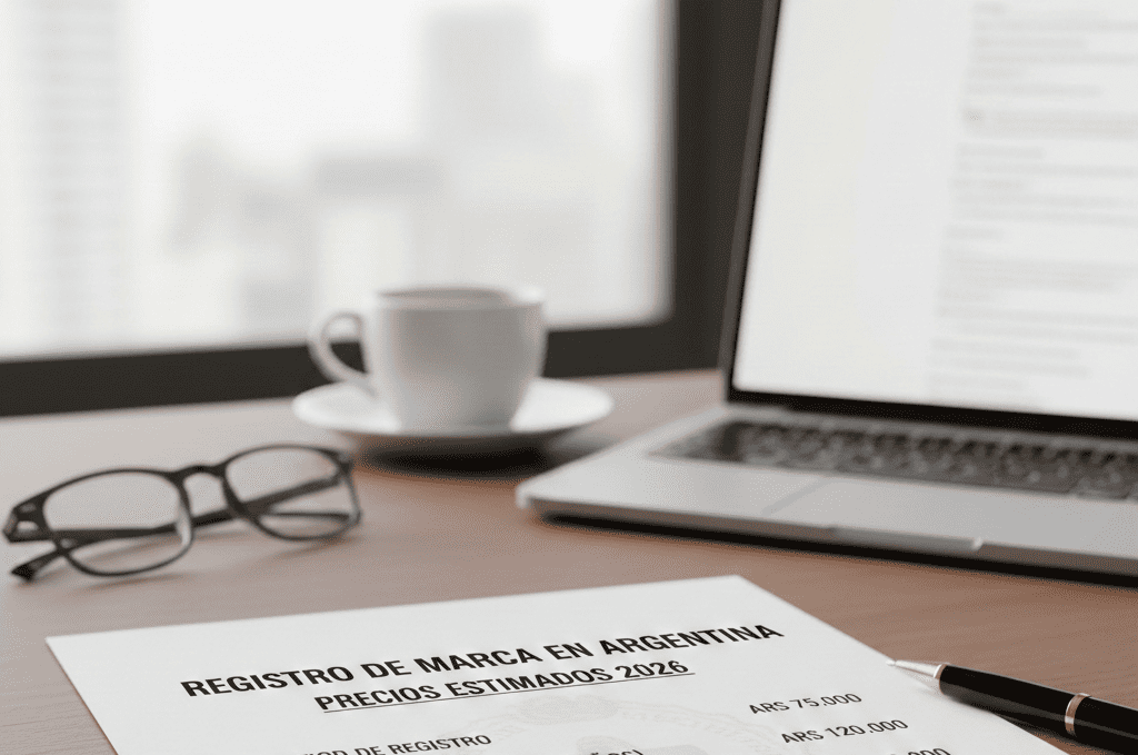 Infografia sobre cuanto cuesta registrar una marca en Argentina